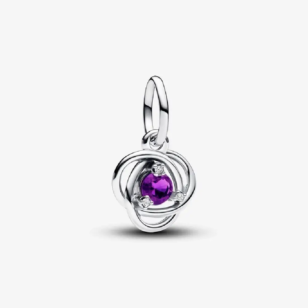 CHARM PENDENTE CERCHIO ETERNO VIOLA FEBBRAIO PANDORA