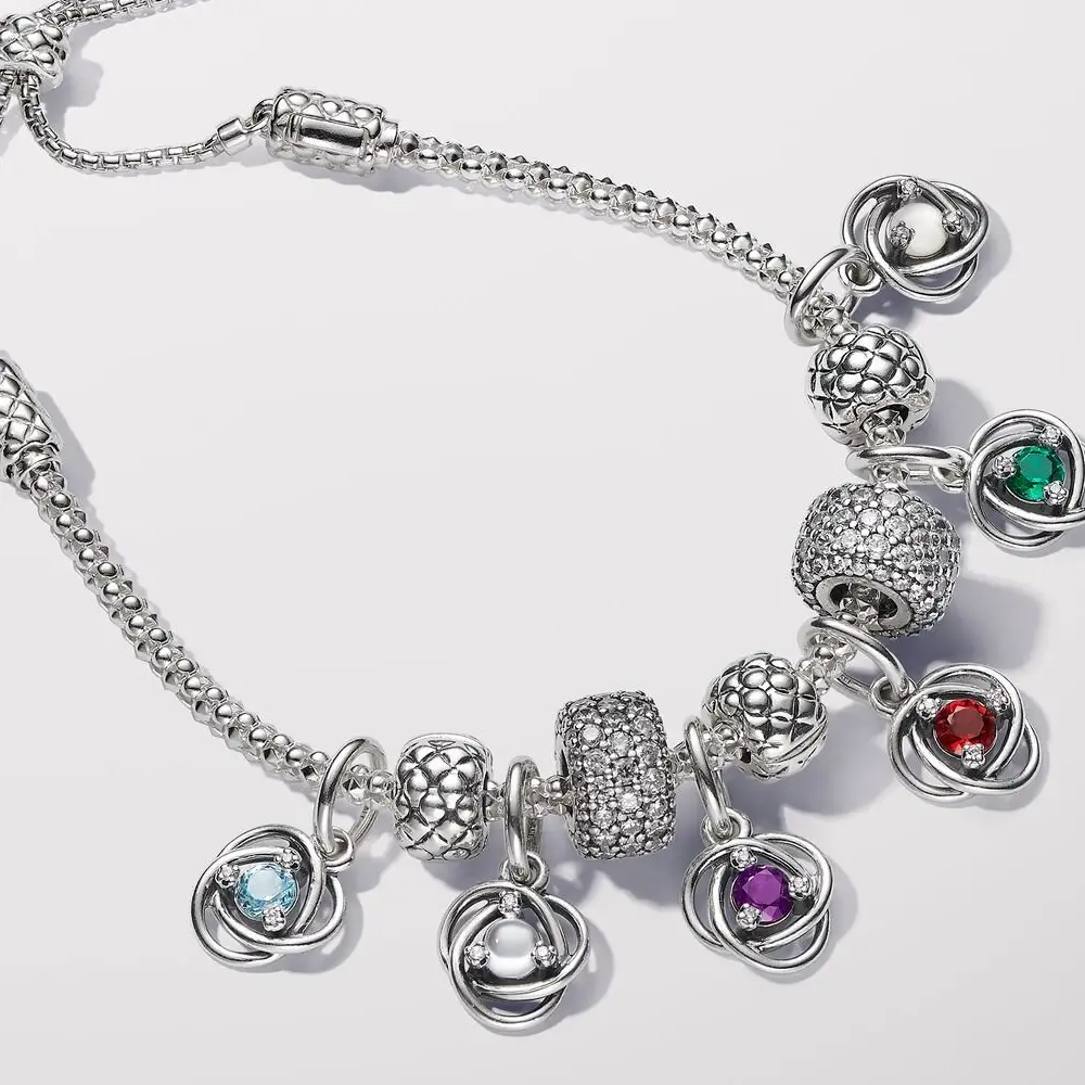 CHARM PENDENTE CERCHIO ETERNO VIOLA FEBBRAIO PANDORA