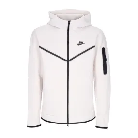Felpa Leggera Cappuccio Zip Uomo Sportswear Tech Fleece Hoodie Phantom/black