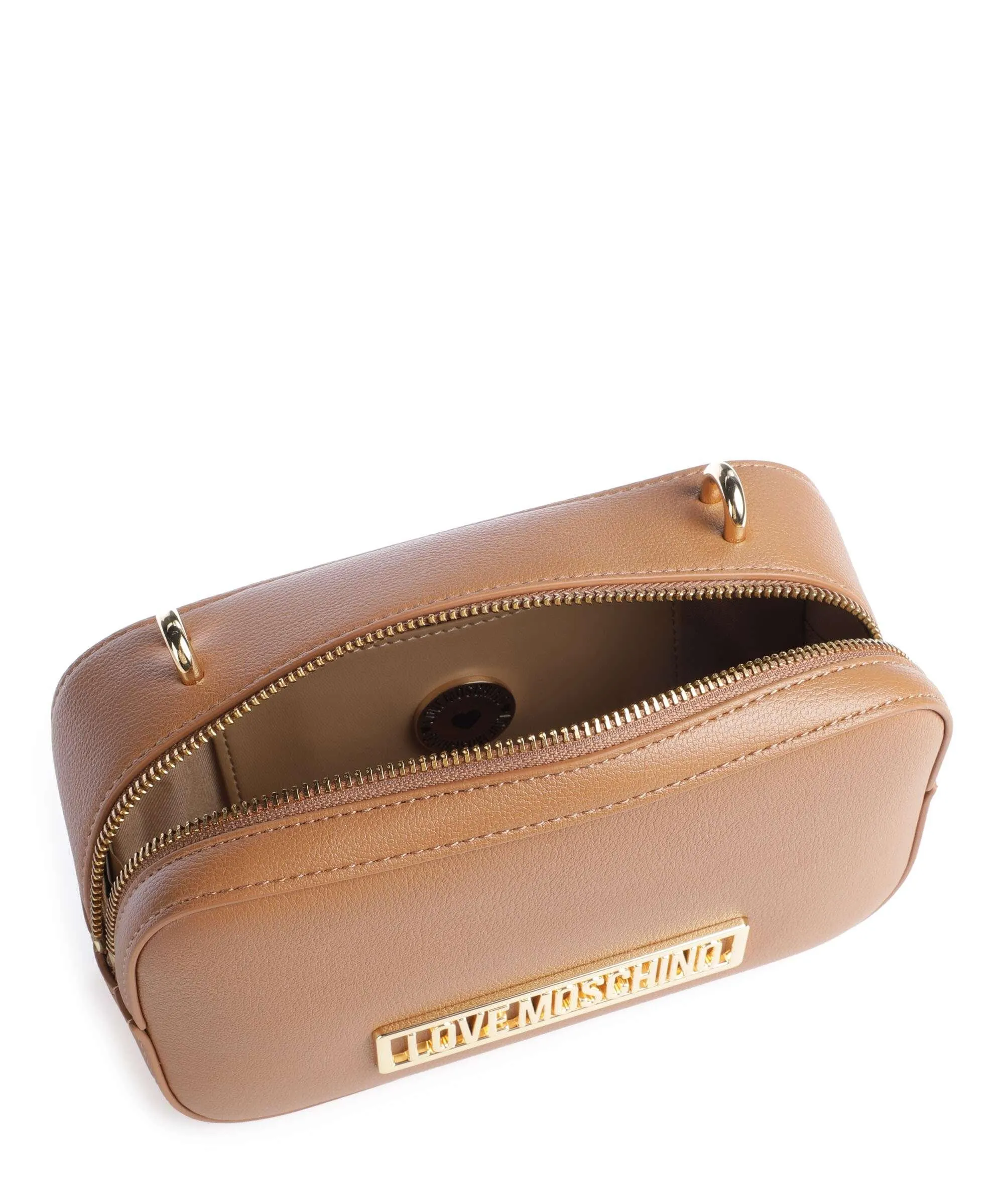  Love Moschino Borsa a tracolla pelle sintetica marrone chiaro  