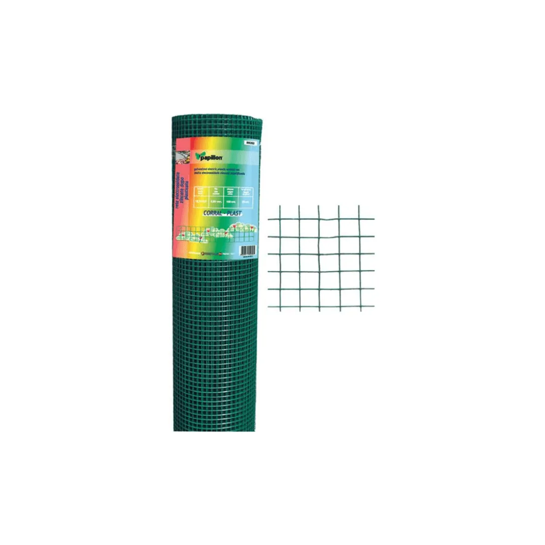 Papillon - Rete elettrosaldata plasticata CORRAL PLAST. mt.1xmt.10