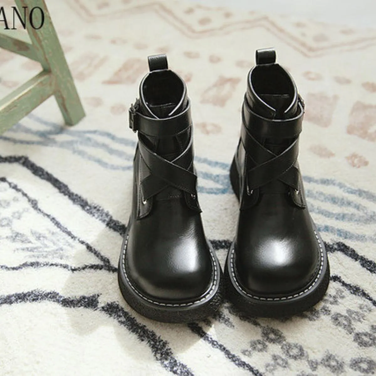 Stivali Donna Stivali stile britannico Stivali stile britannico retrò alla caviglia Stivali stile britannico Stivali da donna